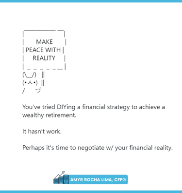 Amyr Rocha Lima Chartered Financial Planner Financial Literacy Campaign