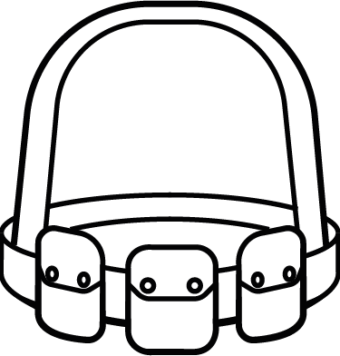 An item of military personal equipment molle.