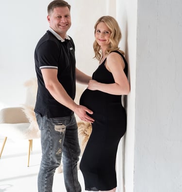Nėščiosios fotosesija studijoje
