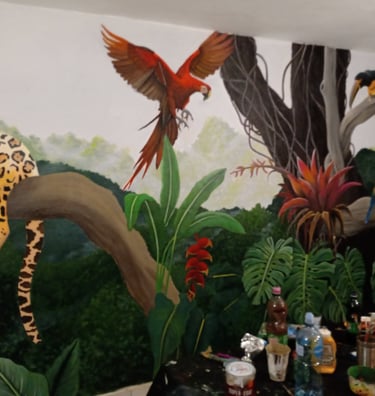 murals full color in playa jaco costa rica, art designs in paintings in playa jaco costarica murales