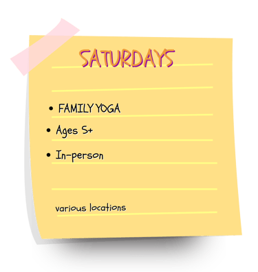 Family yoga on Saturdays in Lisbon, Oeiras and Cascais.