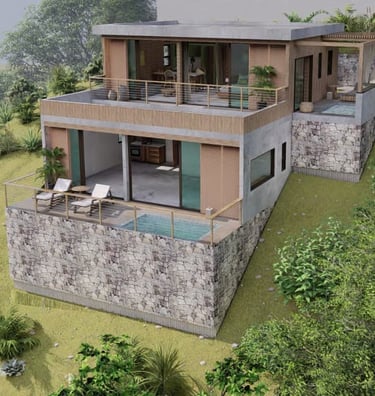 Sea view eco-friendly bungalows Miches
