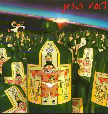 Pochette de l'album de Jesus Volt, always drunk never sad