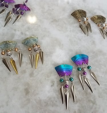 Niobium Titanium Hypoallergenic Dangle Earrings