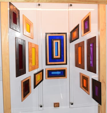 TIMES SQUARE easel pic-art supports-bar light-richWOODart.com-34"x36" 32 lbs.+