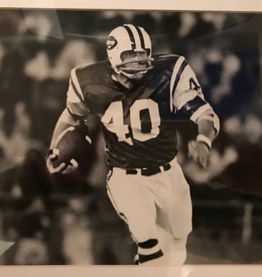 Foot ball player in action