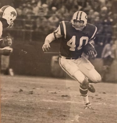Football player in action