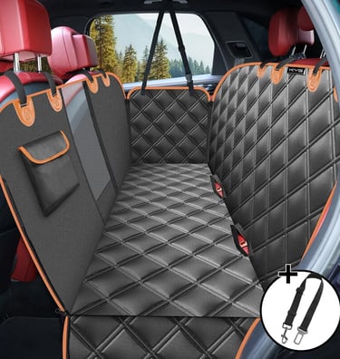 Funda Perros Coche Cubierta de Asiento para Mascota Impermeable y Resistente Protector