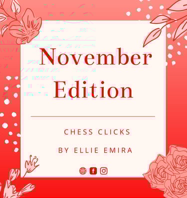 Edition by Chess Clicks Ellie Emira. Chess tournaments. International Chess Competition. Catur