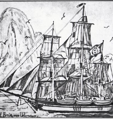 Old Whaling ship image
