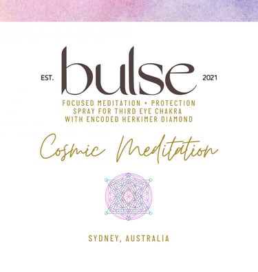 Cosmic Meditation - clear your space, cleanse your energy, open your third eye to creativity