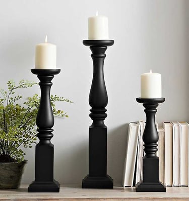 triple sized luxury wooden candle stand 