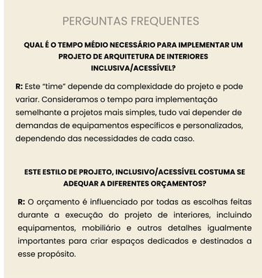 perguntas frequentes: espaços adaptáveis, versáteis, acessíveis e seniors-friendly