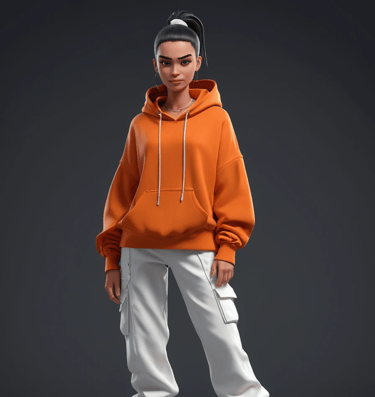 Cyber Style 3d Girl Model