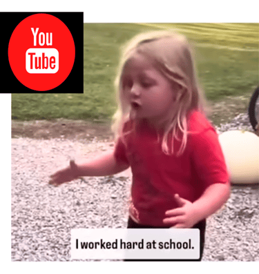 girl telling her father she worked so hard at school and need to stop being crancky video