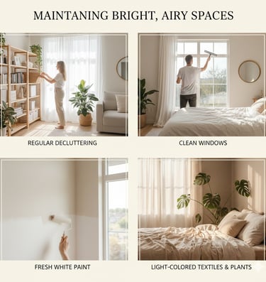 home decor - maintaining bright spaces