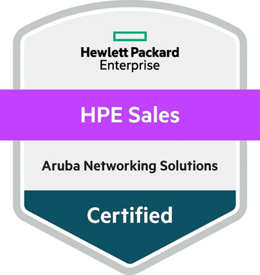 Certificação HPE ARUBA como parceiros de soluções 