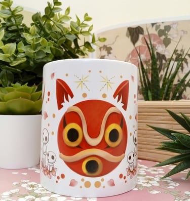 Mug céramique anime manga princesse Mononoké
