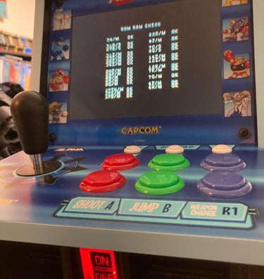 Evercade Alpha Mega Man Coin-op Bootup