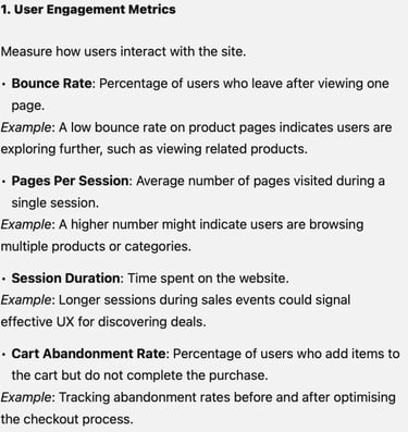 1. Be clear and specific version 2 returns more in-depth metrics with supporting examples