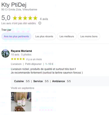 avis petit déjeuner lyon, commentaires breakfast