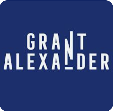 a logo with the words grant alexander alexander