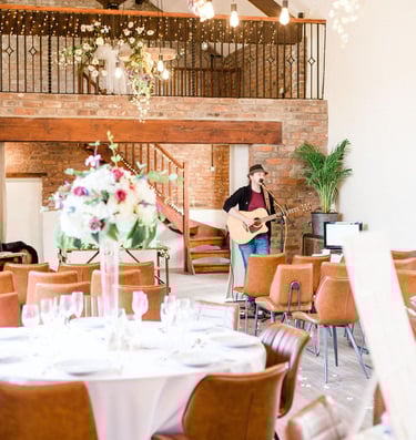 Barn Wedding Liverpool Knowsley Ceremony Flowers singer Farm