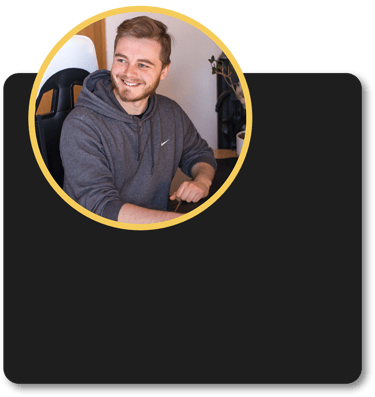 Landing Page Element mit Portrait