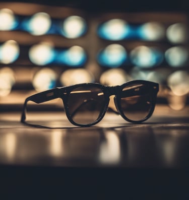 shallow focus photography of man holding sunglasses