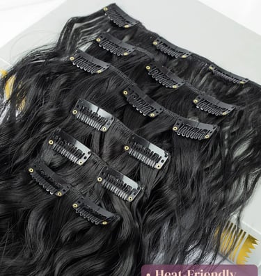 a hair style of a clip in hair extensions hair style with a lot of hair
