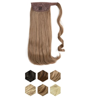 a ponytail style ponytail style hairpiece with a ponytail style