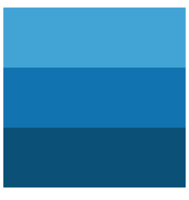 Three tone blue ombre representing Asheville Locksmith brand
