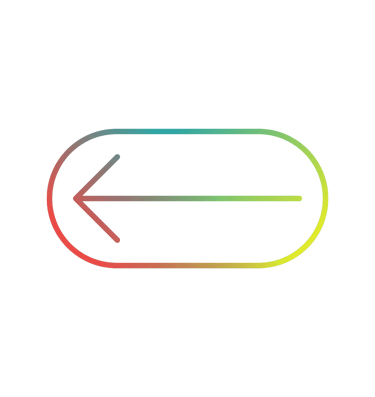 a rainbow colored arrow pointing to the left side of a button