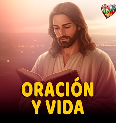 Jesucristo con la biblia en el sitio web voces de amor y vida
