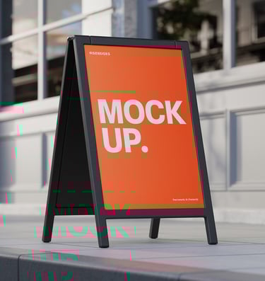 Chevalet de trottoir