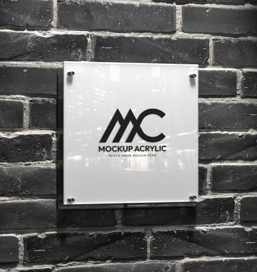 Plaque de porte en plexiglass