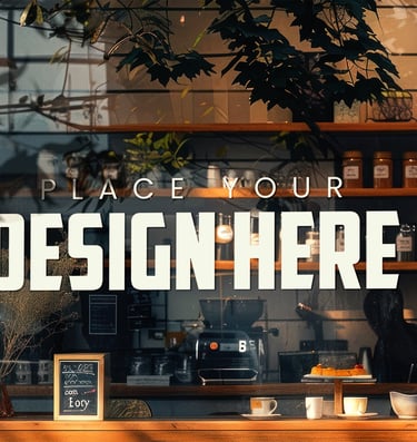 Adhésifs pour vitrine