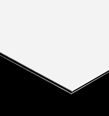 Aluminium enduit blanc