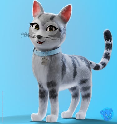 mascote 3D, personagem 3D