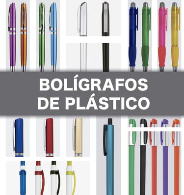 PORTADA DE UN CATÁLOGO BOLÍGRAFOS DE PLÁSTICO