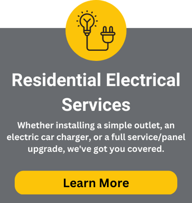 Residential electrical services Maryland.  Panel upgrades, recessed lighting, generators, car charge
