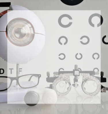 Children's Eye testing -Eye chart, Eye model, eye glasses and testing equipment