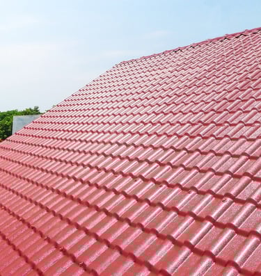 Atap uPVC Motif Genteng merk Royalroof untuk Rumah Tinggal