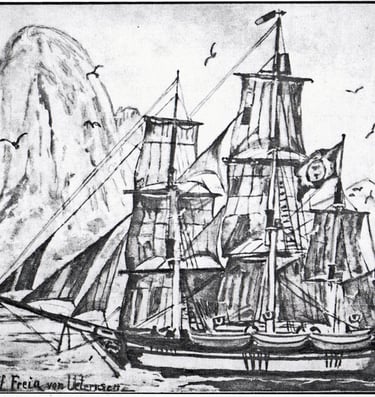 Old Whaling ship image