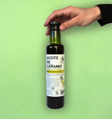 Aceite de cáñamo prensado en frío | Rico en omega 3, 6 y 9 | Calidad premium buen precio