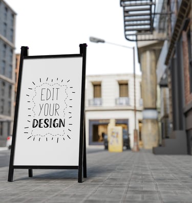 Chevalet de trottoir