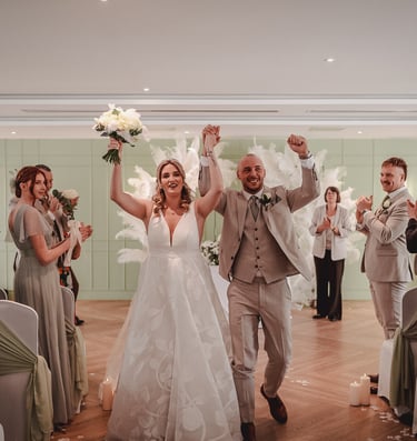 Outdoor wedding setting in Leeds – wedding photography by The Wedding Edit