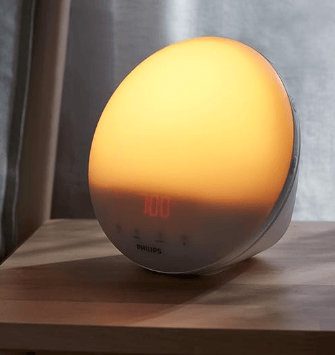 Philips SmartSleep wake-up light and sunrise simulator.