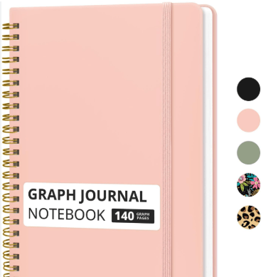 Hardcover college ruled journal notebook for nightly reflection and writing