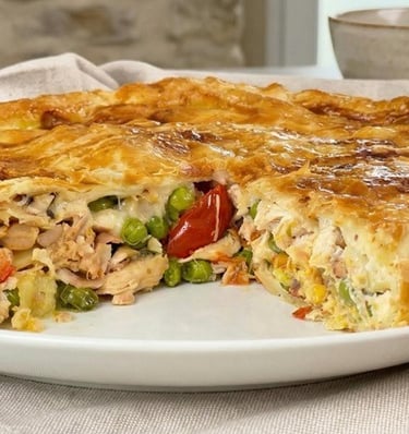 Mediterranean recipe for Chicken pie